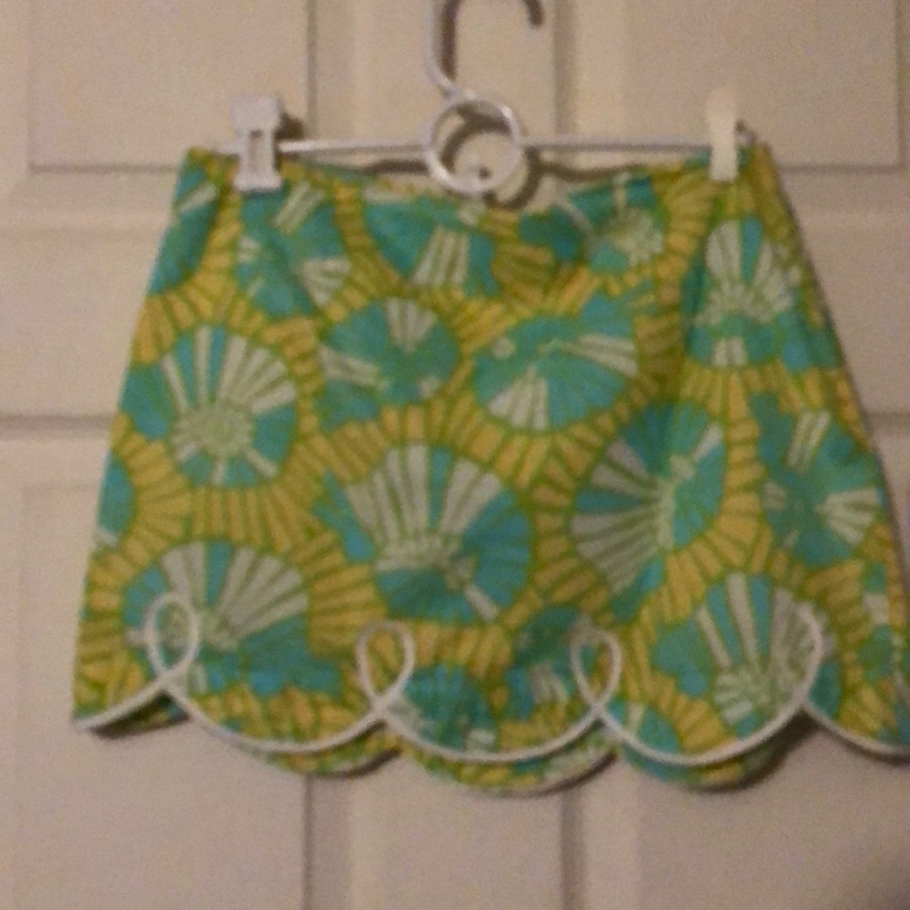 Lilly Pulitzer Scallop Tate Skirt Size 0